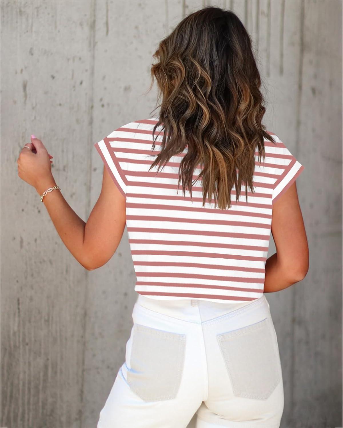 imageTankaneo Womens Short Sleeve Cropped TShirts Summer Rolled Dolman Sleeve Crop Tops Casual Round Neck Solid Short Basic TeesSpink