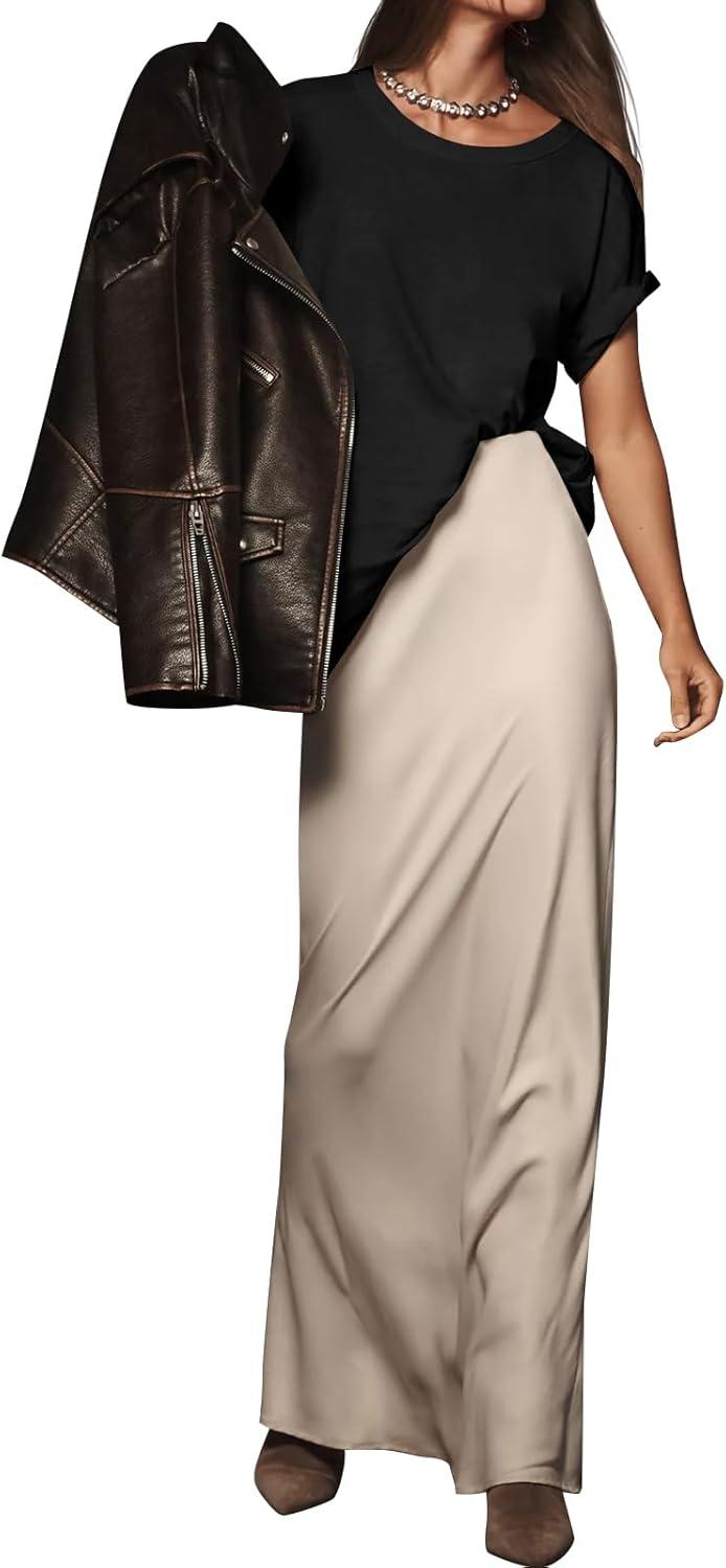 imageTankaneo Womens Oversized Short Sleeve T Shirts Summer Casual Crew Neck Tunic Tops Loose Fit Basic Side Split TeesBlack