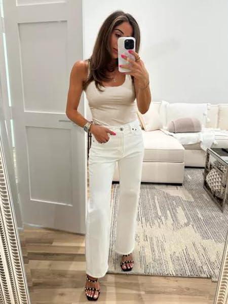 imageTankaneo Womens Sexy Deep V Neck Top Sleeveless Backless Spaghetti Strap Tank Top Casual Basic Cami TopApricot