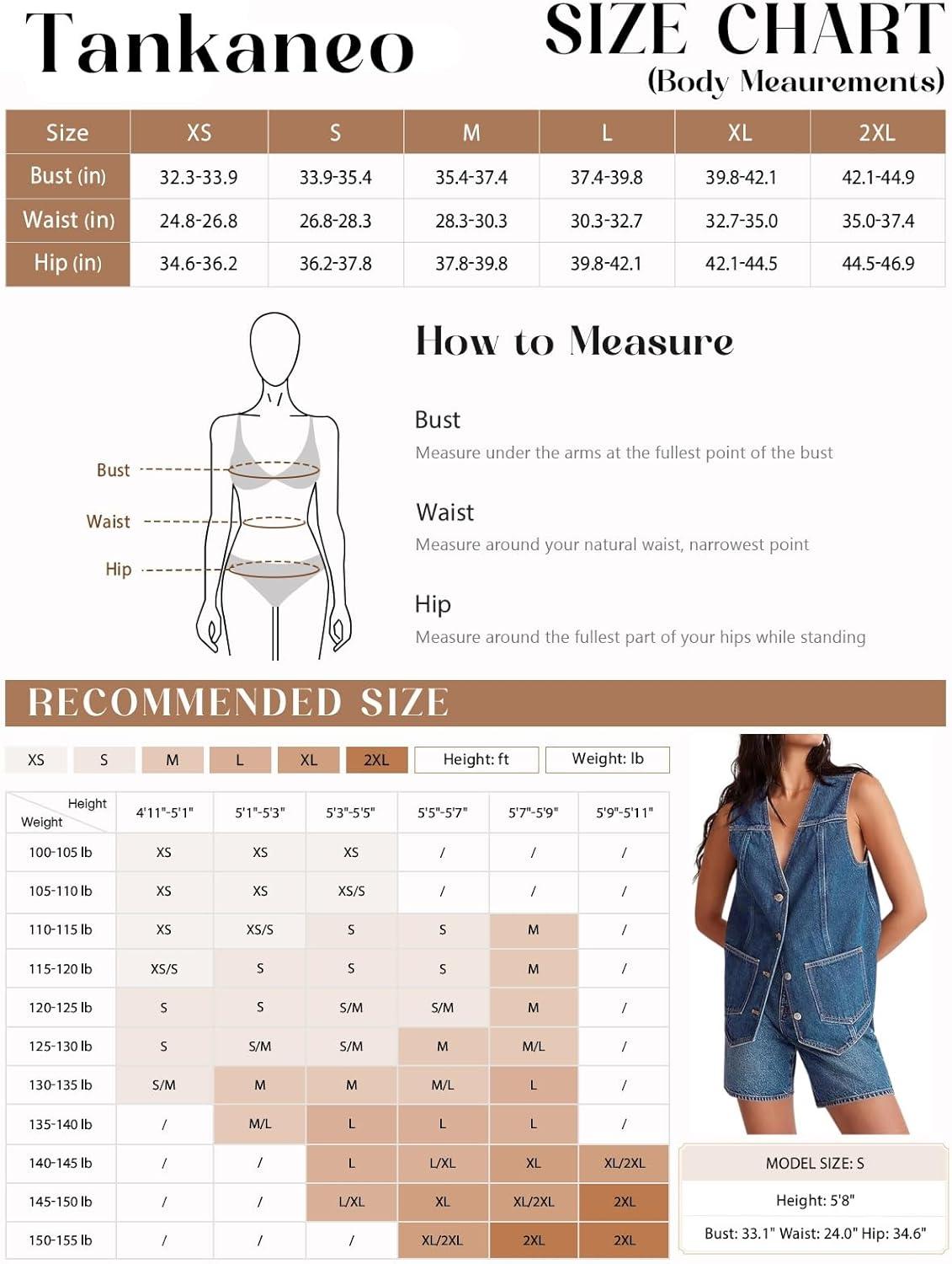 imageTankaneo Denim Vest for Women Casual V Neck Button Down Sleeveless Jean JacketNavy Blue